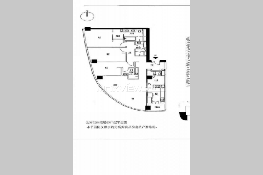 Beijing apartments for rent Sanlitun SOHO 3bedroom 192sqm ¥35,000 BJ0001889