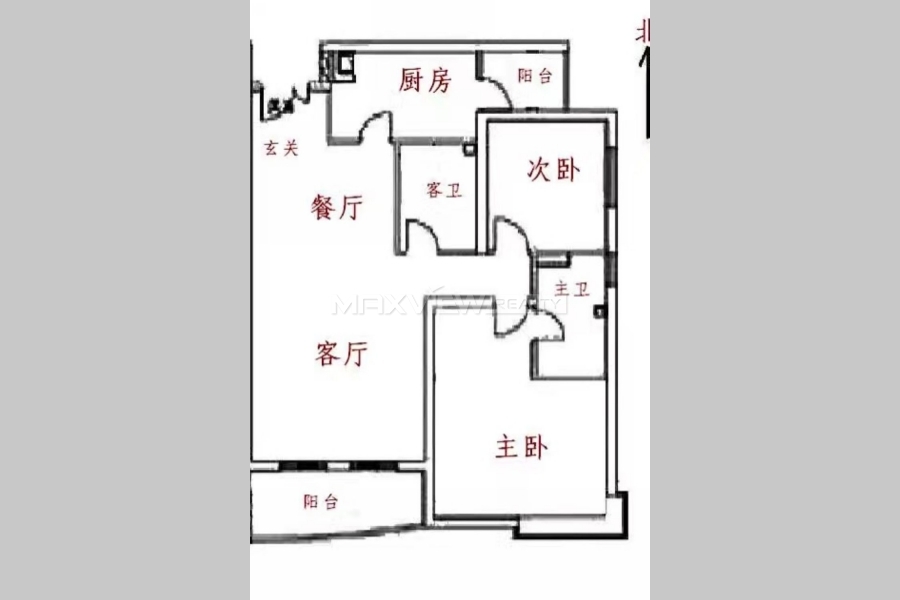 Beijing apartments Palm Springs 2bedroom 138sqm ¥21,500 BJ0002080