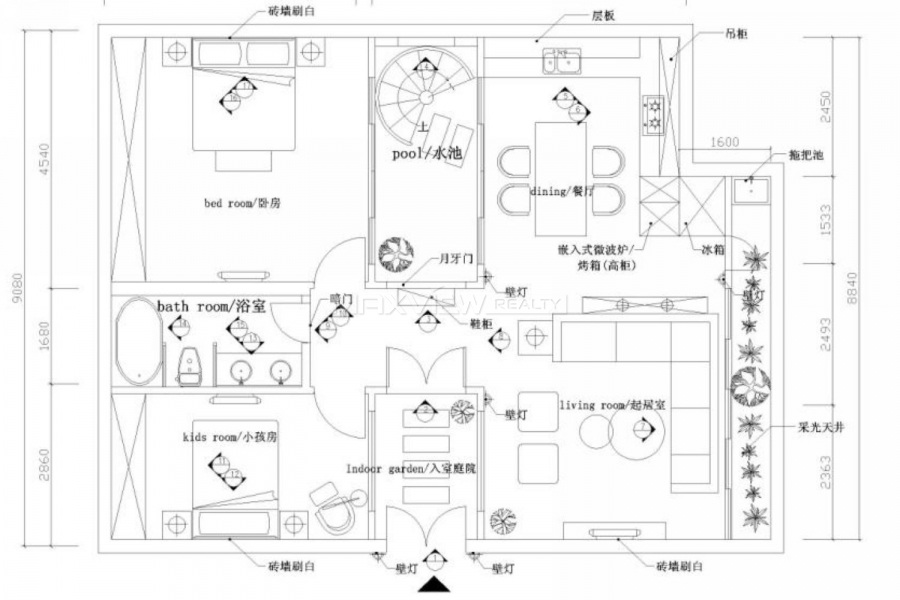 Xinqiao North Court Yard 2bedroom 140sqm ¥36,000 BJ0003538