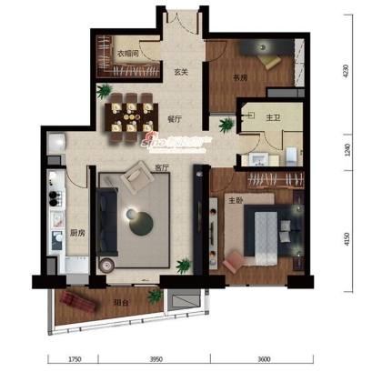 Mixion Residence 九都汇&nbsp;2bedroom&nbsp;106sqm&nbsp;&yen;18,000&nbsp;BJ0008087