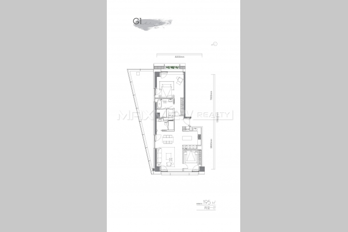 VANKE NAVA 万科NAVA &nbsp;2bedroom&nbsp;195sqm&nbsp;&yen;45,000&nbsp;BJ0008093